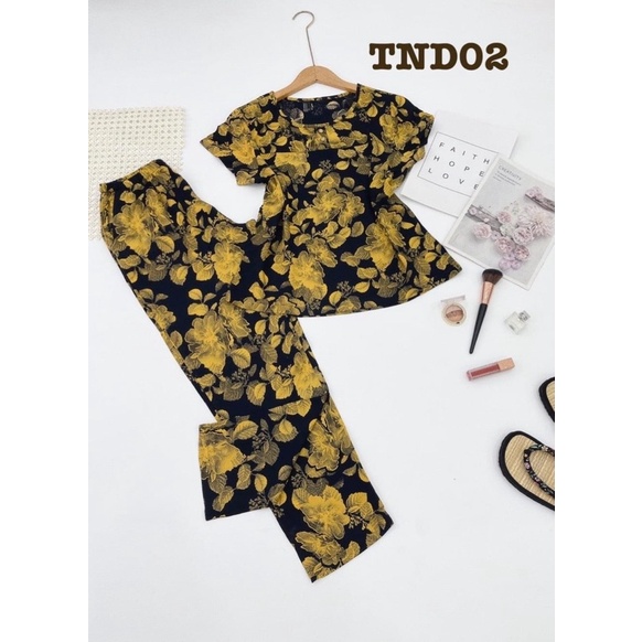 Xả đồ bộ trung niên quần dài áo cộc tay vải lanh nhung tole, lụa đũi cho bà cho mẹ