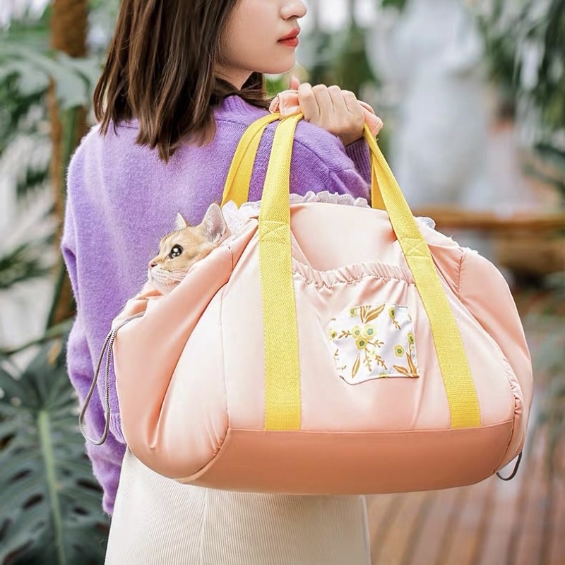 Túi vận chuyển thú cưng Hàn quốc cao cấp Nệm nằm chó mèo 2in1