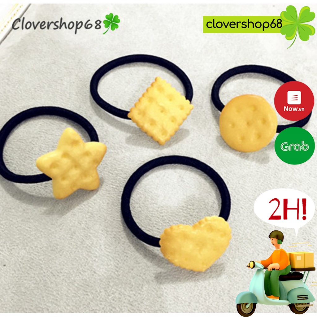 Chun buộc tóc bánh quy 🍀 Clovershop68 🍀