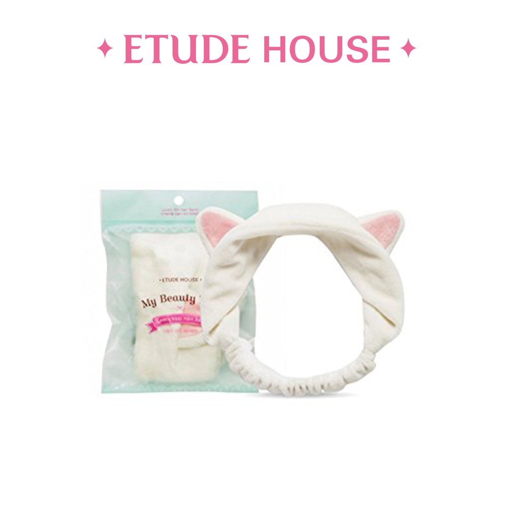 [ Chính Hãng ] Băng đô tai mèo Etude House nhung mềm mượt, mịn