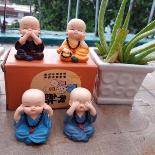 Bộ tượng tứ không đeo chuỗi + tặng nón sứ
