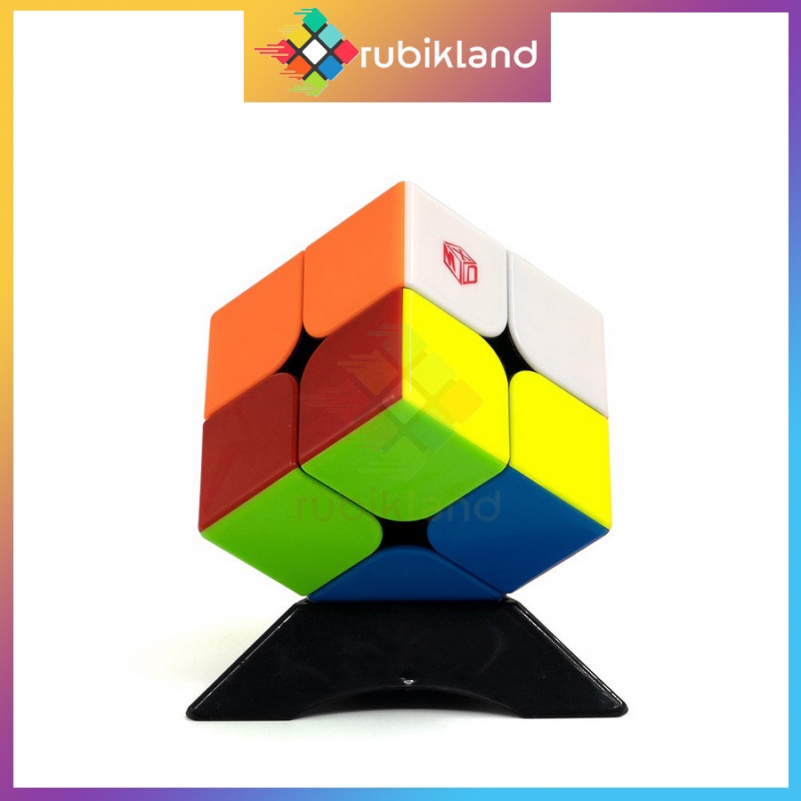 Rubik 2x2 QiYi X-man Flare 2x2 M XMD Rubic 2 Tầng Có Nam Châm Stickerless Không Viền (Hãng Mod) Đồ Chơi Trí Tuệ Trẻ Em