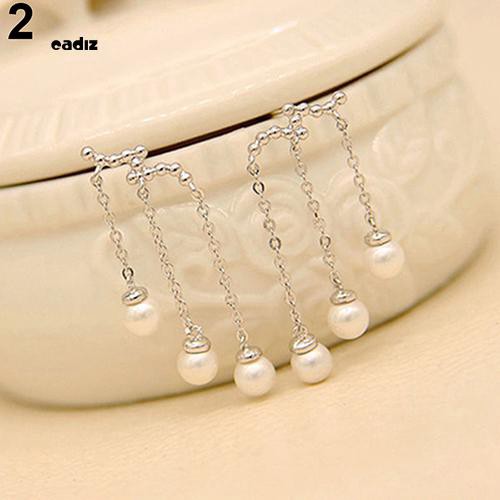 Đôi khuyên tai dài gắn ngọc trai thanh lịch cho nữ