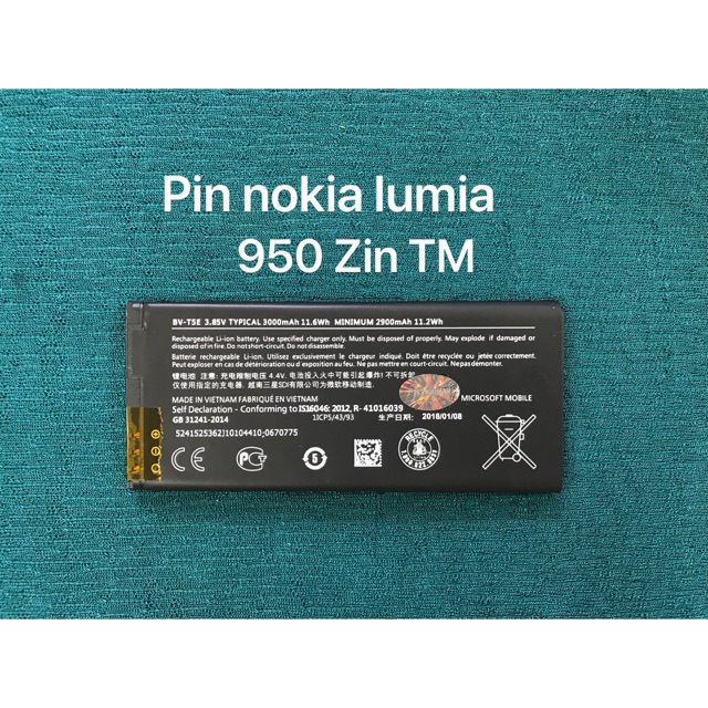 Pin NOKIA-LUMIA 950(BV-T5E) Zin