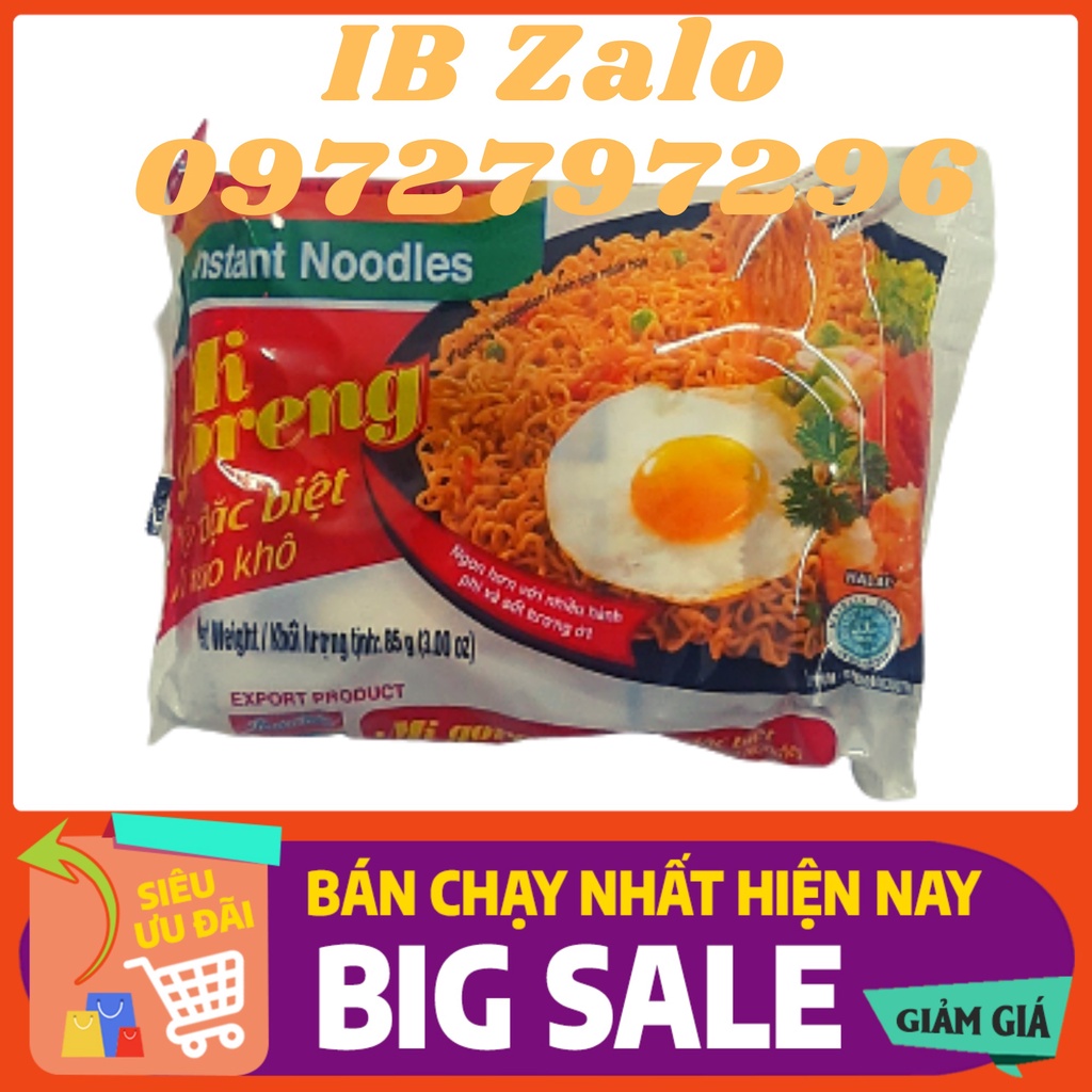 1 Thùng Mì Indomie 40 gói Mix đủ vị / Vị Bò Cay / Vị Cay Nồng / Vị Sườn / Vị Đặc Biệt - Mì Xào Khô Ngon Nhất Indo | WebRaoVat - webraovat.net.vn