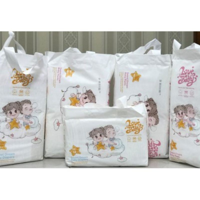 BỈM DÁN/QUẦN LOVE BABY CÁC SIZE NB36/S50/M46/L42/XL38/XXL34