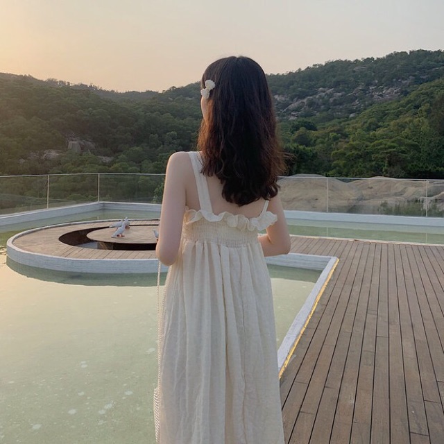 Đầm maxi hai dây cực xinh/ Order ulzzang | BigBuy360 - bigbuy360.vn