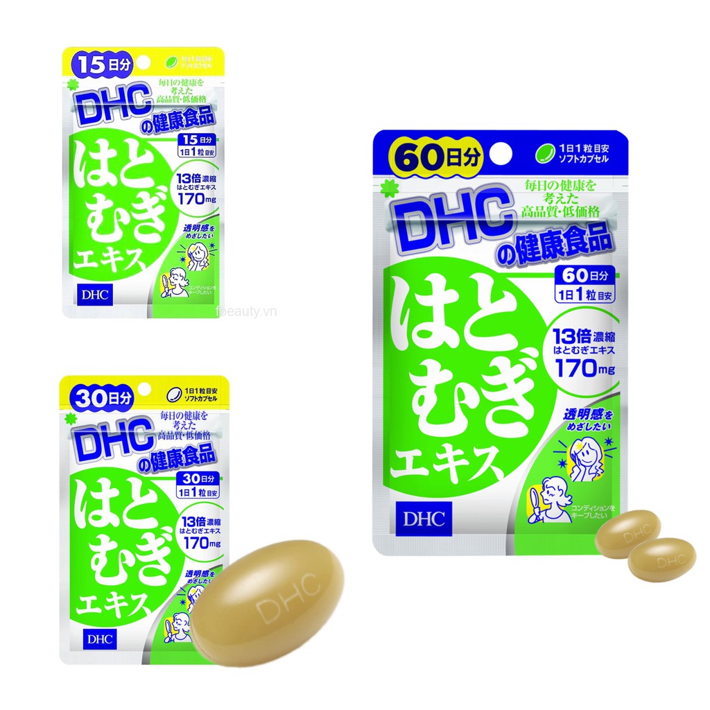 Viên uống DHC Sáng hồng da Nhật Bản Adlay Extract