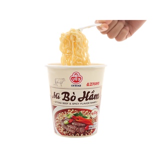 Mì bò hầm Ottogi thùng 6 ly x 62g