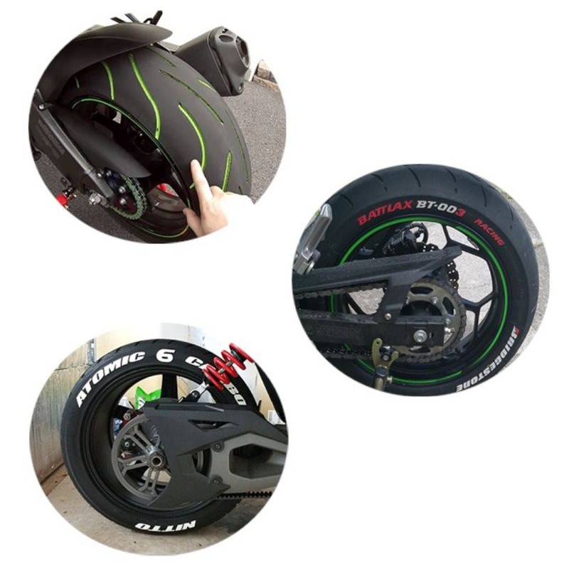 Set 12 Bút Lông Đánh Dấu Lốp Xe Hơi Bằng Cao Su Màu Trắng Chống Thấm Nước Thân Thiện Với Môi Trường