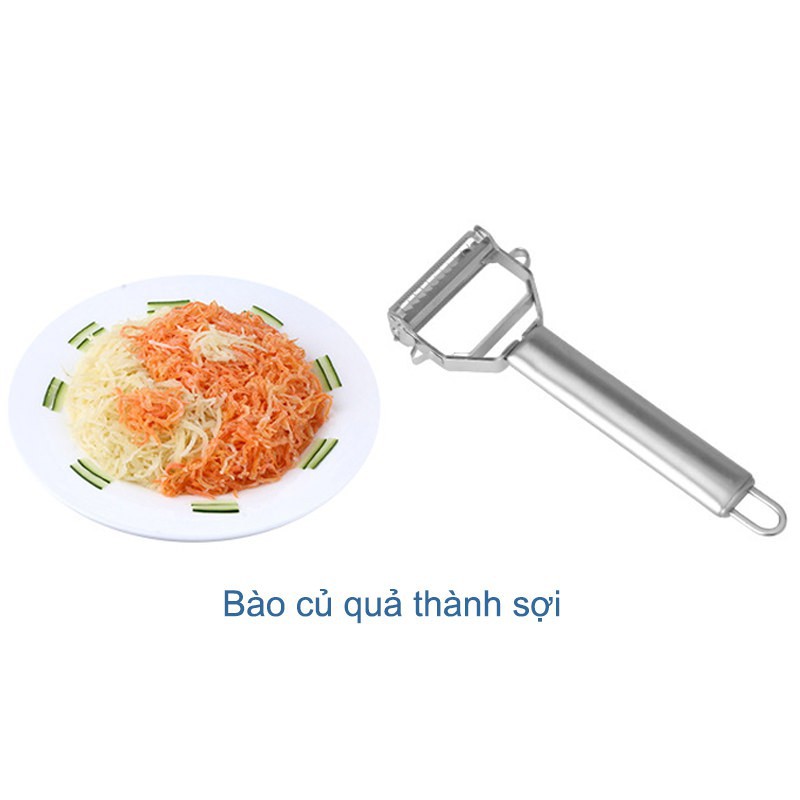 [MUA LẺ GIÁ SỈ] Dao Gọt, Dụng Cụ Bào Sợi, Lạo Rau Của Quả Đa Năng Inox 404 Đa Năng Tiện Dụng