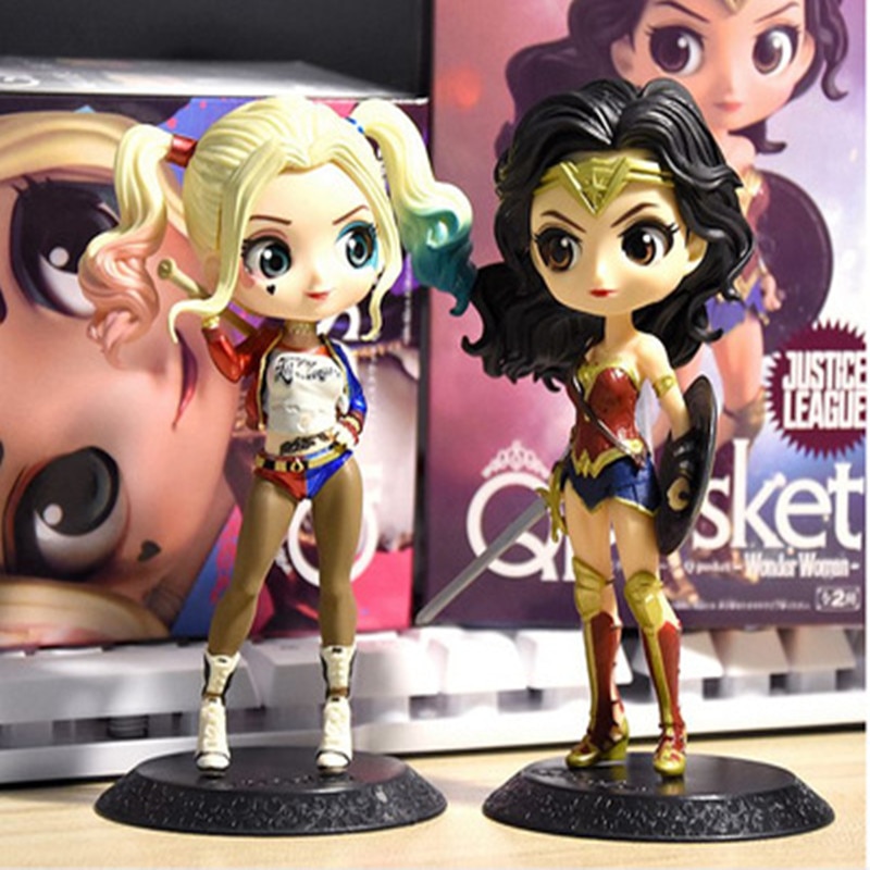 Set 5 Mô Hình Đồ Chơi Nhân Vật Wonder Woman Harley Quinn