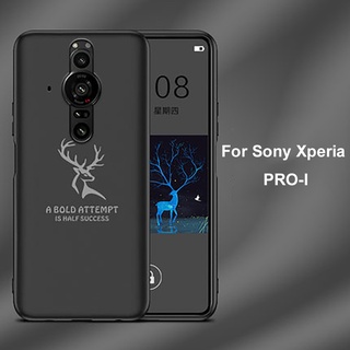 Ốp điện thoại tpu chống sốc in hình hươu cho sony xperia pro-i xperia pro-1