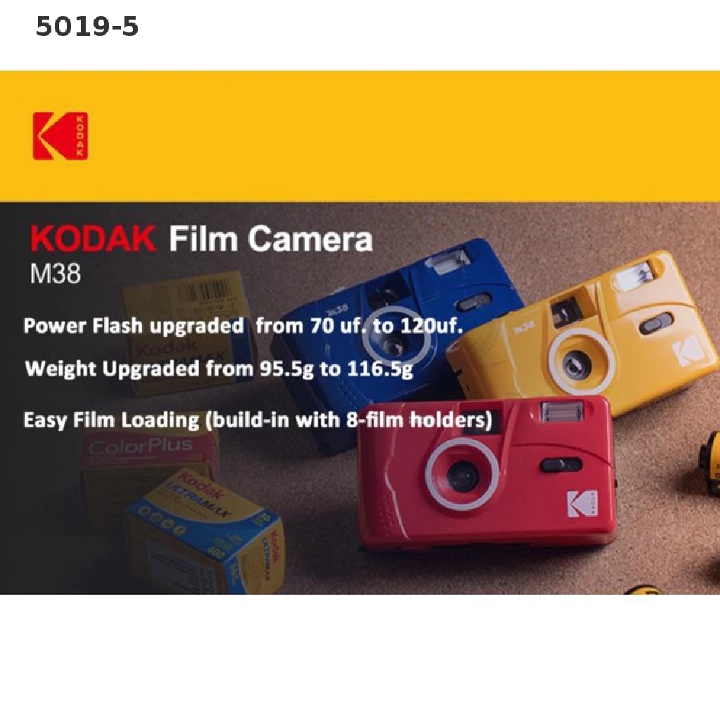 Máy Ảnh Cổ Điển Kodak M35 35mm 5019-5 Có Thể Tái Sử Dụng