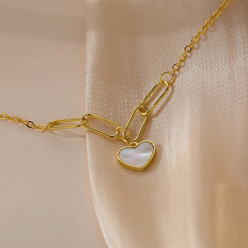 Vòng cổ mặt hình trái tim thời trang Hàn Quốc