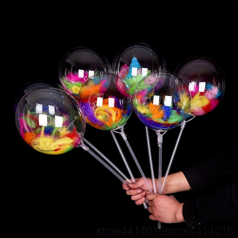 Bộ 100 Lông Vũ Tự Nhiên 20g 10-15cm Trang Trí Bong Bóng