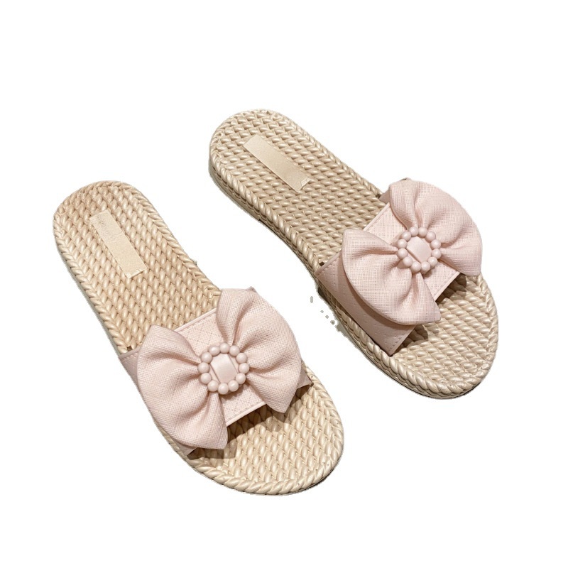 Dép đế mềm IELGY đính nơ ngọt ngào thời trang cho nữ