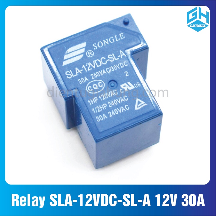 Rơ Le Điện SLA-12VDC-SL-A 12V 30A các loại 4 chân 5 chân 6 chân