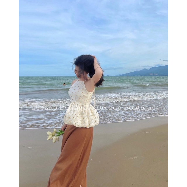 Set Áo Muslin Yên Chi & Váy/Quần Linen - Drézup Boutique