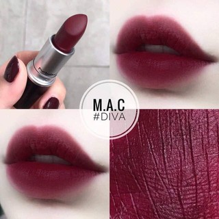 [ĐỦ BILL US] Son M.A.C MATTE LIPSTICK IN DIVA FULLSIZE