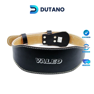 Đai Lưng Tập GYM Valeo Da Bò Cao Cấp DUTANO Màu Đen