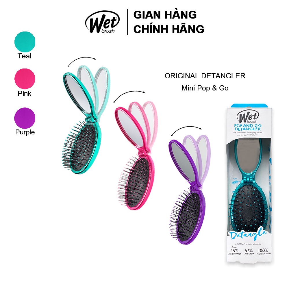 [CHÍNH HÃNG] Lược gỡ rối WET BRUSH dòng truyền thống Mini Pop (POP and GO)