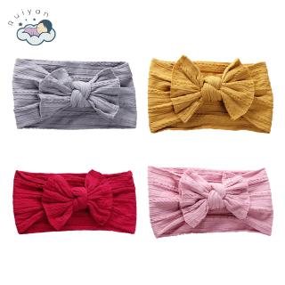 Băng đô phối nơ chất liệu co giãn thời trang bé gái