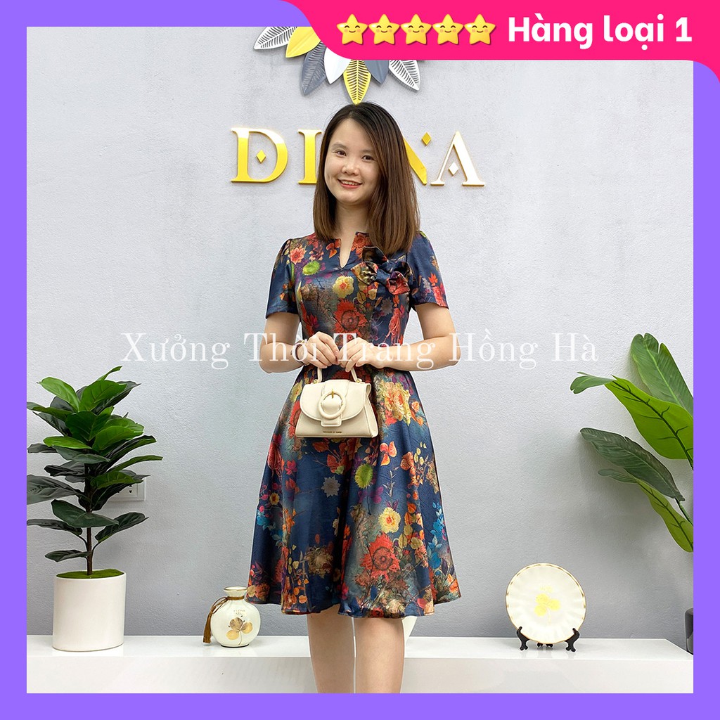 ✅ Ảnh Thật 100% Mặc Là Mê ✅🌺Đầm xòe cao cấp lụa vân pháp, váy xòe vân gấm siêu sang chảnh, thanh lịch 🌺