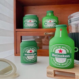 Vỏ Bảo Vệ Hộp Sạc Tai Nghe Bluetooth Airpods 2 Pro 3rd Hình Lon Bia Heineken