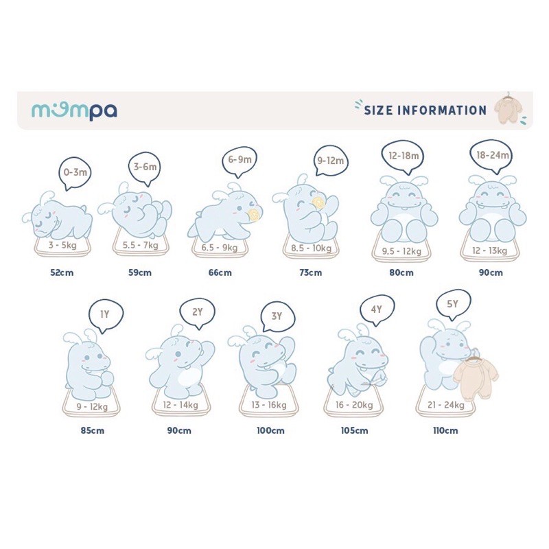 Bộ quần áo dài sơ sinh sợi tre Mompa