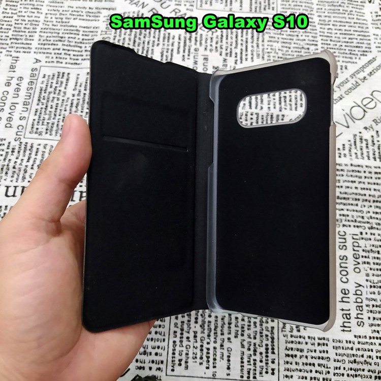 Bao Da Samsung Galaxy S10 / S10 Plus / S10e / S10 5G Kiểu Dáng Gấp 2 Mặt Và Có Phối Ví Sang Trọng