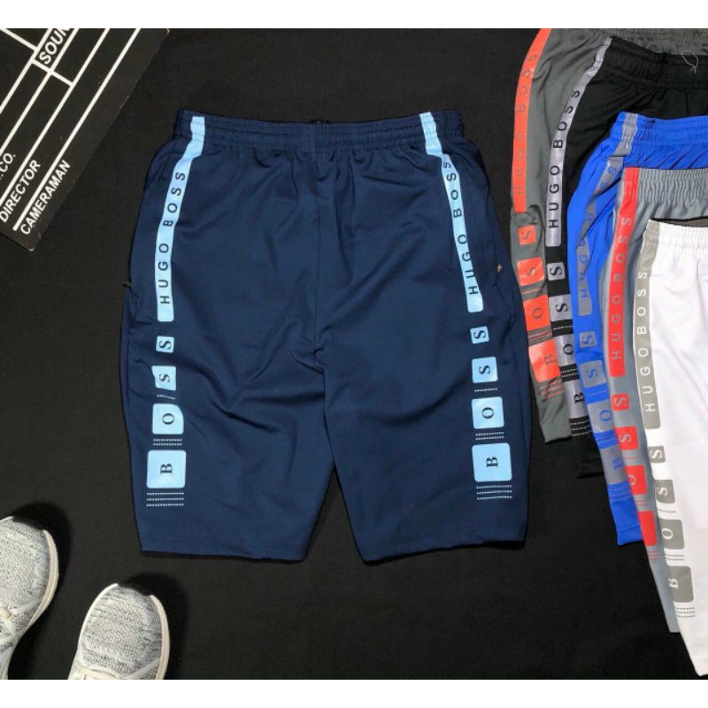 Quần short thun thể thao in BOSS