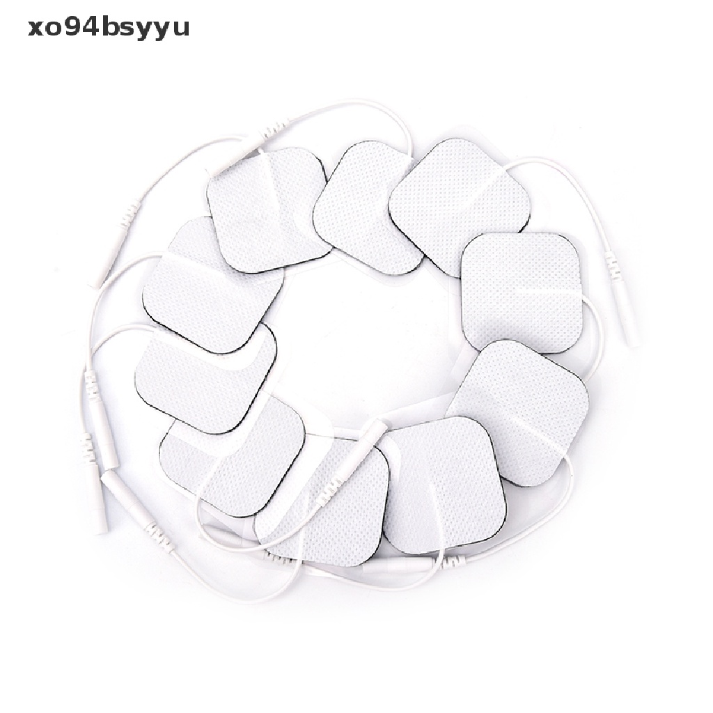 [Hàng mới về] Set 10 miếng đệm điện cực thay thế 4x4cm dành cho máy mát xa
