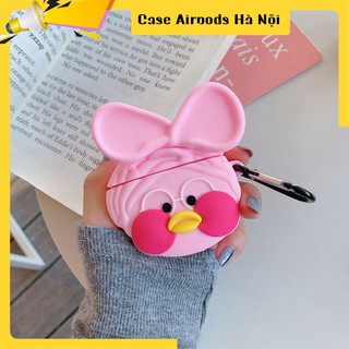 Case Airpods - Ốp Airpods 1/2 - Vịt hồng nơ