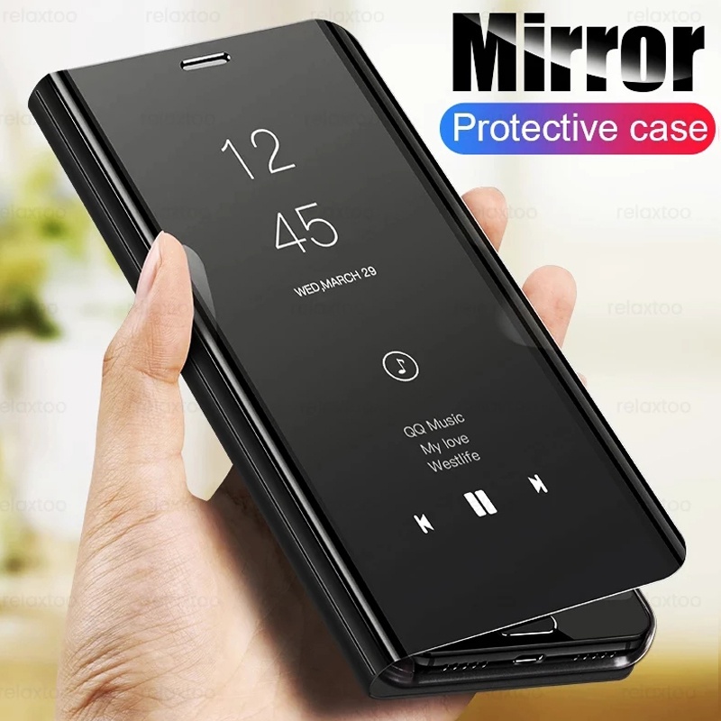 Bao Da Điện Thoại Nắp Lật Mặt Gương Từ Tính Cho samsung s22ultra samsung galaxy s22 s 22ultra plus s22+