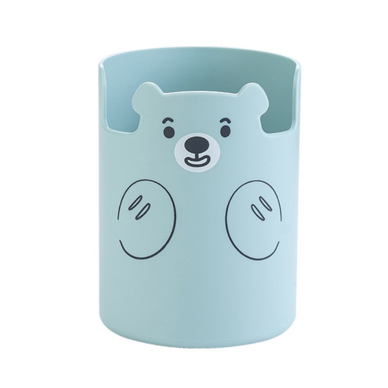 Hộp đựng bút/ cọ trang đIểm đa năng hình gấu dễ thương chất lượng cao dành cho nữ