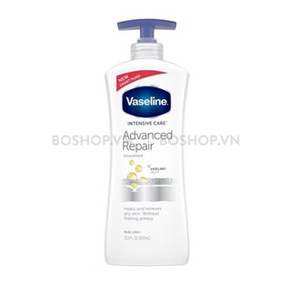 Dưỡng thể Vaseline Intensive Care Advanced Repair Unscented Body Lotion 600ml