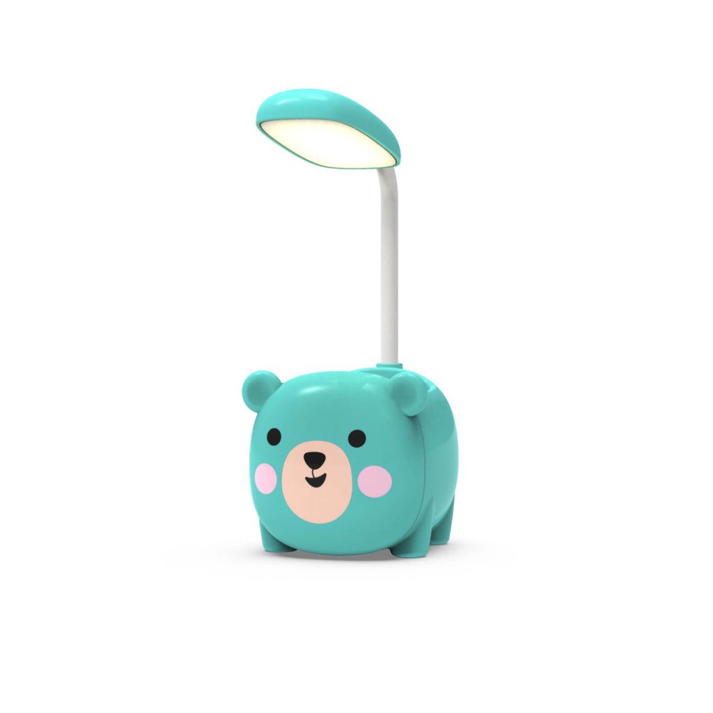 🌷Hàng Sẵn Đèn học để bàn chống cận hoạt hình dễ thương Sạc USB ống gập