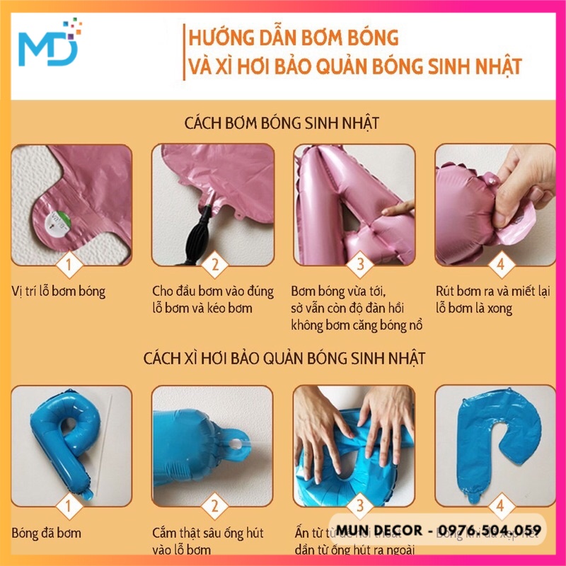 Bóng Số Tuổi Màu Trắng Size Đại Chụp Ảnh Sinh Nhật, Bóng Bay Số Tuổi Cỡ Lớn