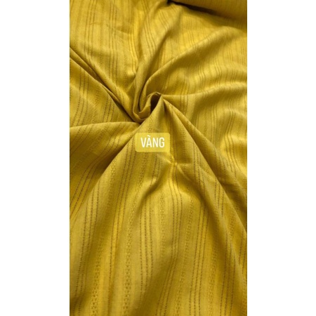 Vải đũi thô thêu kẻ chìm