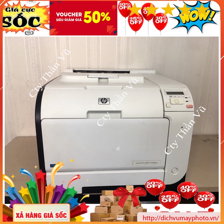 Máy In Hp Laserjet Pro 400 Color 45nw In Laser Màu Kết Nối Wifi cũ độ mới trên 80% chất lượng bản in tốt có bảo hành