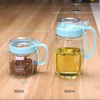 SET 5 HŨ THUỶ TINH ĐỰNG GIA VỊ