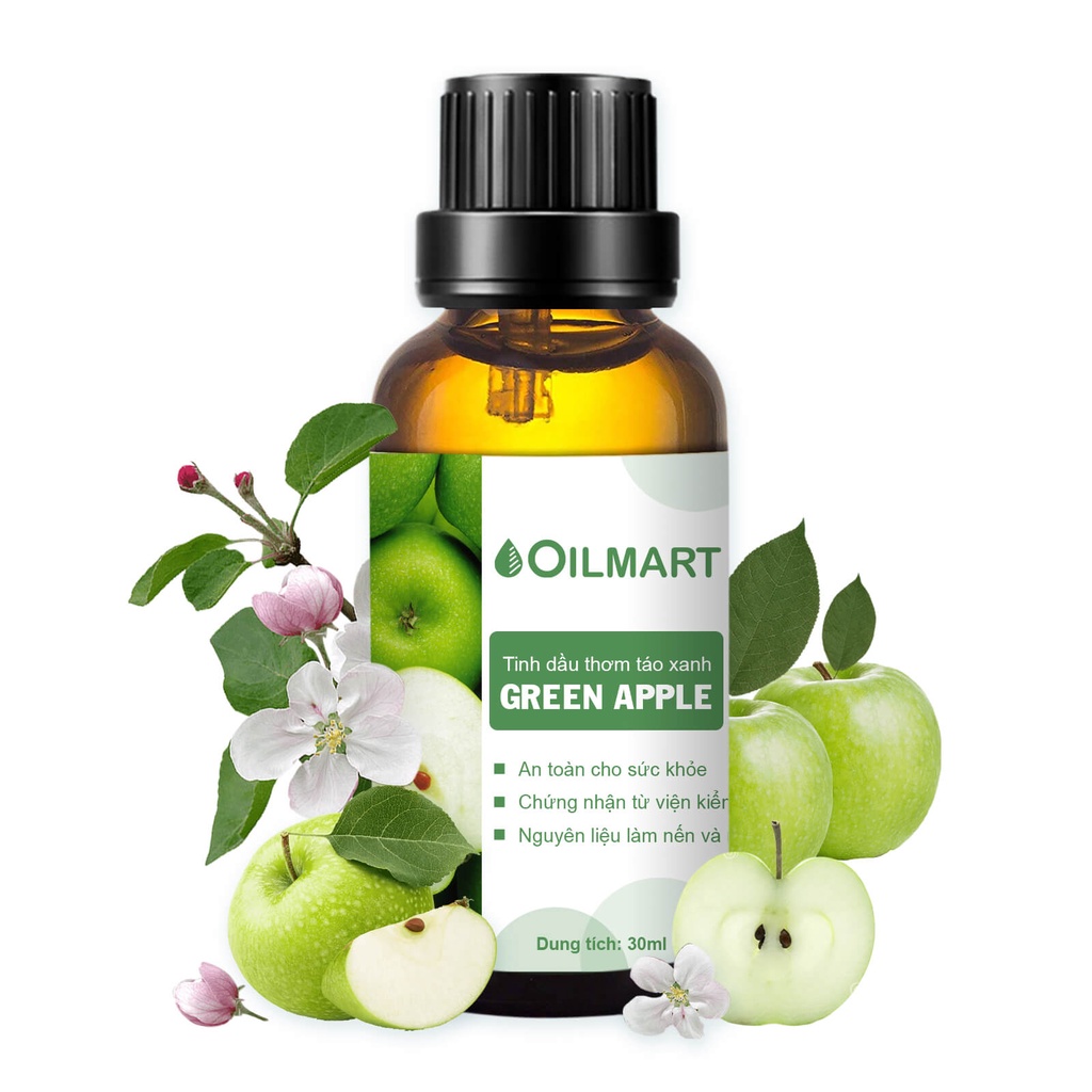 Tinh Dầu Thơm Táo Xanh Oilmart Green Apple Essential Oil Blend