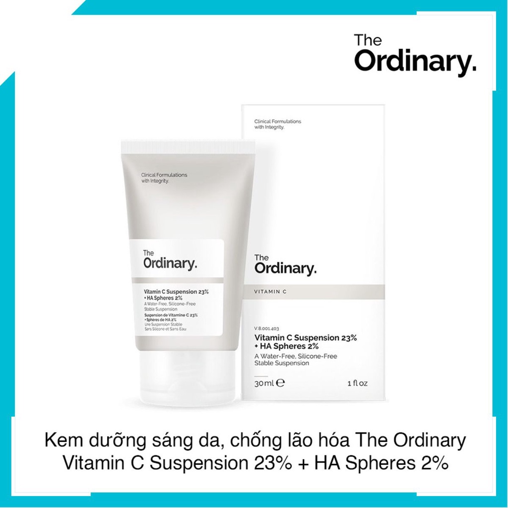 Kem dưỡng The Ordinary Vitamin C Suspension 23% + HA Spheres 2% 30ml ♚🅲