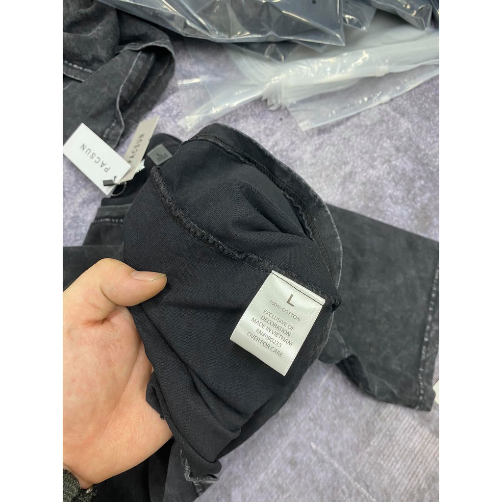 Áo thun Wash tay ngắn ESSENTIALS in cao su nổi Hogoto shop , Áo thun unisex nam nữ form rộng oversize chất liệu Cotton | BigBuy360 - bigbuy360.vn