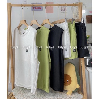 MH BỘ TANKTOP 3CT MÀU XANH CHUỐI- ĐEN-TRẮNG CHO NỮ