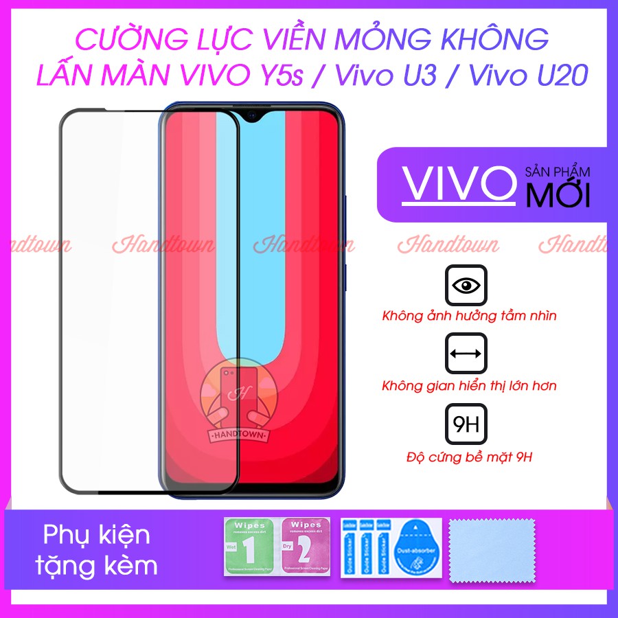 Cường Lực Viền Mỏng Dành Cho Vivo Y5s / U3 / U20 Không Lấn Màn