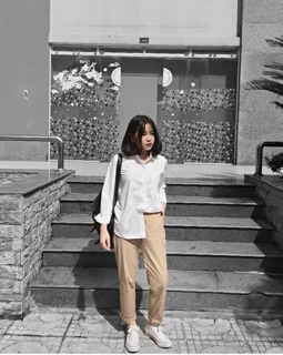 Áo somi trắng