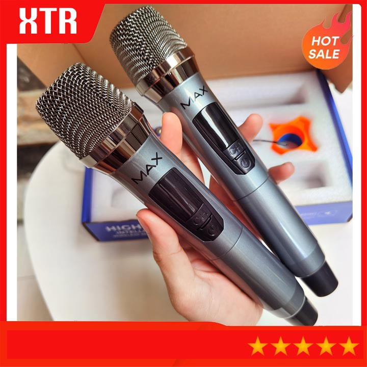 Micro Không Dây Karaoke Max 19 & Max 39, Mẫu Mới 2023, Màn Hình LED, Chống Hú Tốt, Hát Nhẹ, Sóng Mạnh, Âm Thanh Cực Hay