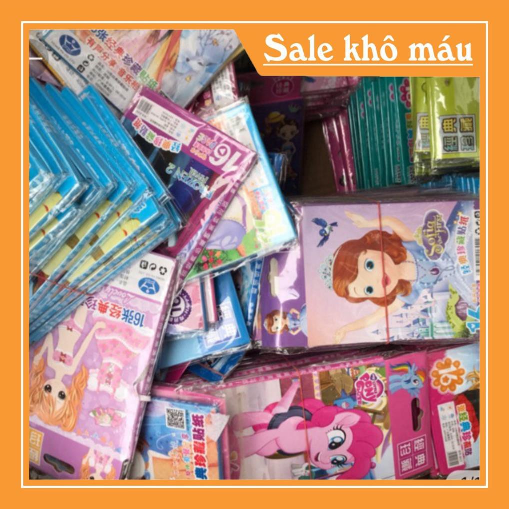 Tập hình dán côbg chúa, thời trang (16 tờ)